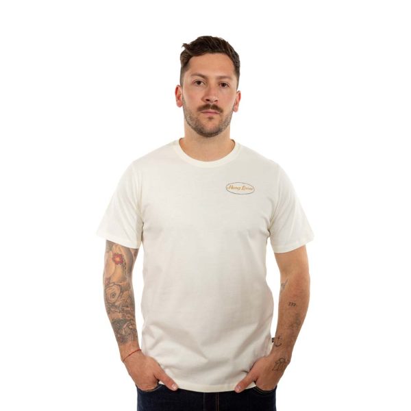 Polera Manga Corta Hombre Cali Blanco Hueso Hang Loose