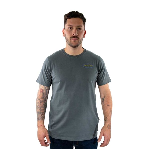 Polera Manga Corta Hombre Cali Gris Oscuro Hang Loose