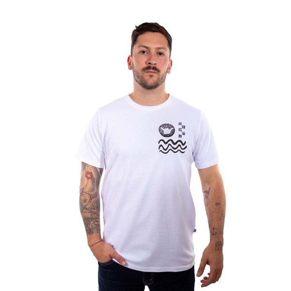 Polera Manga Corta Hombre Elements Blanco Hueso Hang Loose
