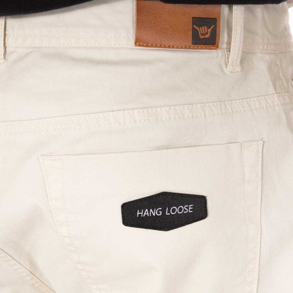 Pantalon Washed Hombre Beige Hang Loose - Imagen 5