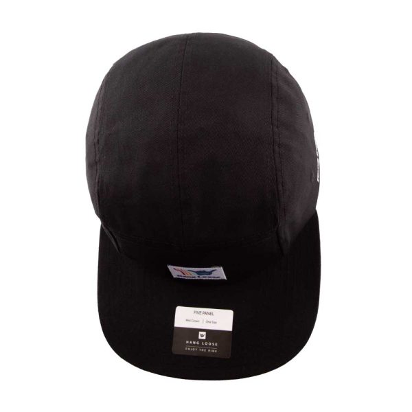 Jockey Gorro Hombre Plano Negro Hang Loose - Imagen 5