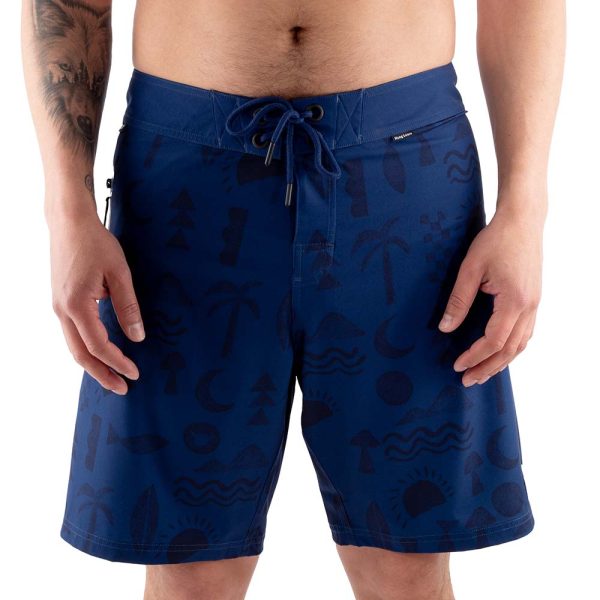 Traje De Baño Hombre Elements Azul Hang Loose
