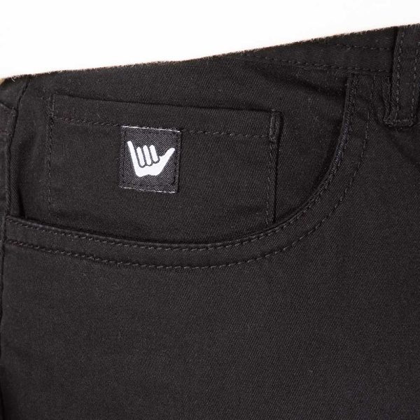 Pantalon Washed Hombre Negro Hang Loose - Imagen 6