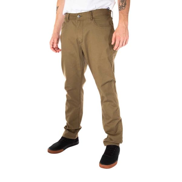 Pantalon Washed Hombre Olivo Hang Loose - Imagen 2