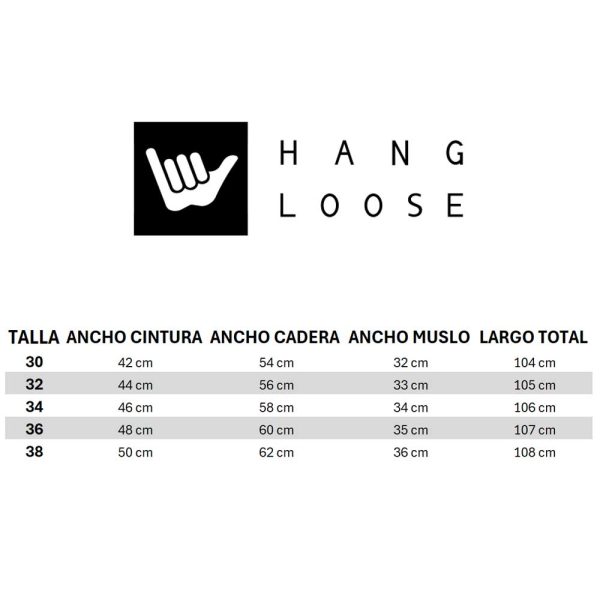 Pantalon Washed Hombre Negro Hang Loose - Imagen 8