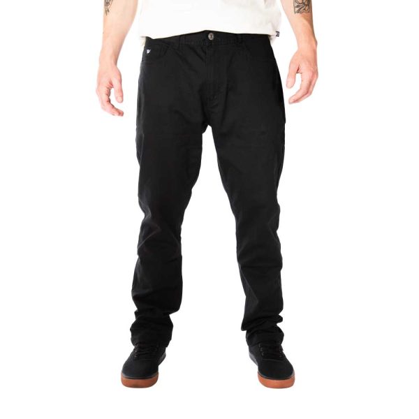 Pantalon Washed Hombre Negro Hang Loose